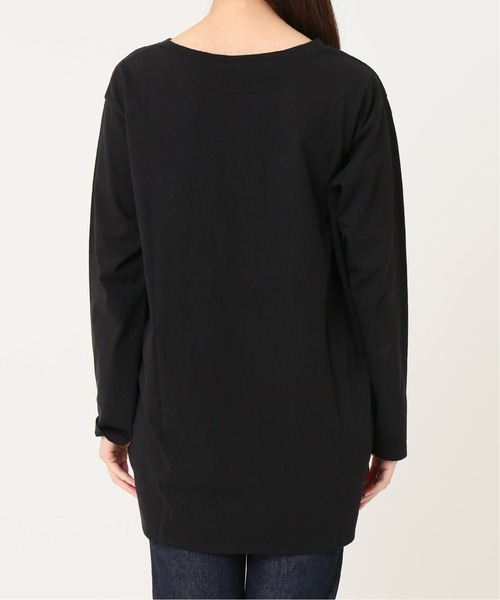 JOURNAL STANDARD（ジャーナルスタンダード）の「プレミアムコットンNEWラウンドヘムロングスリーブTシャツ◆2（Tシャツ/カットソー・レディース・ホワイト・FREE）」の5枚目の写真