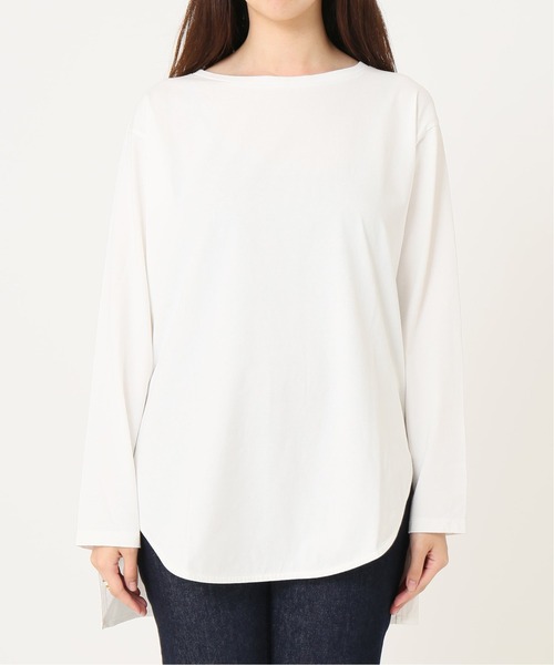 JOURNAL STANDARD（ジャーナルスタンダード）の「プレミアムコットンNEWラウンドヘムロングスリーブTシャツ◆2（Tシャツ/カットソー・レディース・ホワイト・FREE）」の15枚目の写真