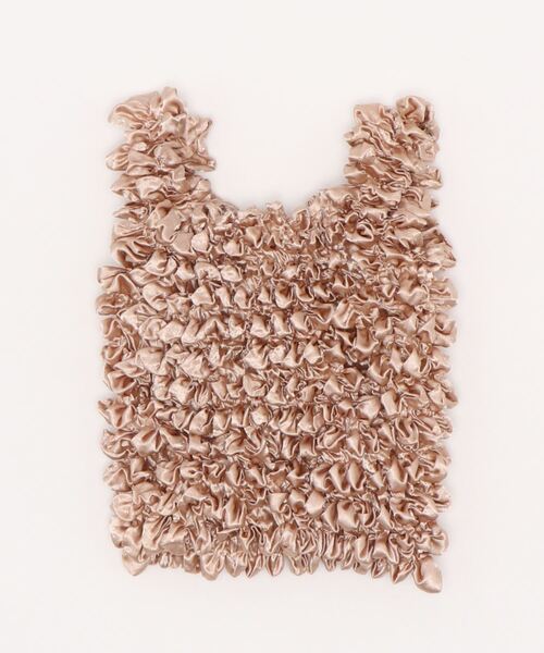 florist（フローリスト）の「簡単！畳まないくしゅくしゅラッフルエコバッグ（エコバッグ/サブバッグ・レディース・ブラック/ネイビー/シルバー/ゴールド/その他2/ワインレッド/ピンク/グリーン/パープル/ミント/イエロー/ブルーグリーン/ブルー/クリーム/レッド/シャンパン・M）」の22枚目の写真