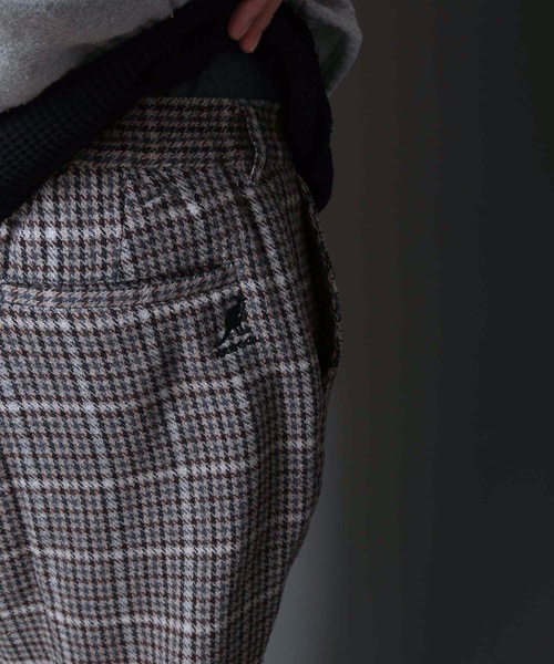 KANGOL(カンゴール)の「【KANGOL/カンゴール】ツイードパンツ チェックパンツ ワイドパンツ テーパードシルエット ウエストゴム仕様(その他パンツ・メンズ・ベージュ/グレー・MEDIUM/LARGE/X-LARGE)」の15枚目の写真