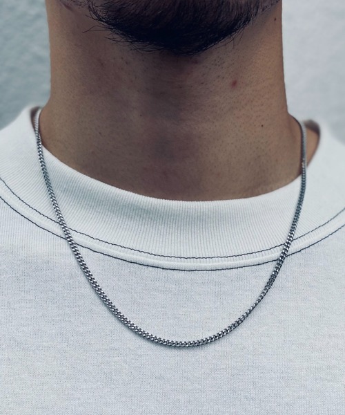 amp japan(アンプジャパン)の「【ユニセックス】フラット リンク プチプライス チェーンネックレス(ネックレス・メンズ・シルバー・FREE)」の4枚目の写真