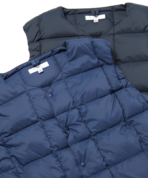 BEAUTY&YOUTH UNITED ARROWS（ビューティーアンドユースユナイテッドアローズ）の「BY ∴ ナイロン インナー/ダウン ベスト ◆（ダウンジャケット/コート・メンズ・ブラック/ネイビー・SMALL/MEDIUM/X-LARGE/LARGE）」の7枚目の写真