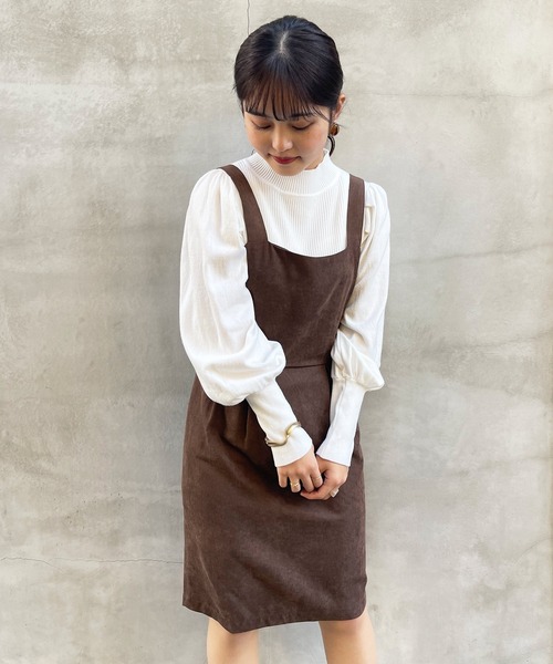 frunco(フランコ)の「ショート丈バックリボンOP(ワンピース・レディース・アイボリー/ブラウン/ブラック・FREE)」の3枚目の写真