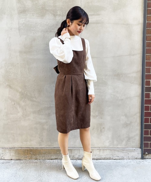 frunco(フランコ)の「ショート丈バックリボンOP(ワンピース・レディース・アイボリー/ブラウン/ブラック・FREE)」の10枚目の写真