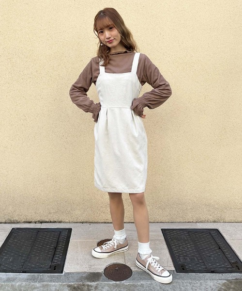 frunco(フランコ)の「ショート丈バックリボンOP(ワンピース・レディース・アイボリー/ブラウン/ブラック・FREE)」の18枚目の写真