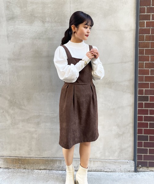 frunco(フランコ)の「ショート丈バックリボンOP(ワンピース・レディース・アイボリー/ブラウン/ブラック・FREE)」の6枚目の写真