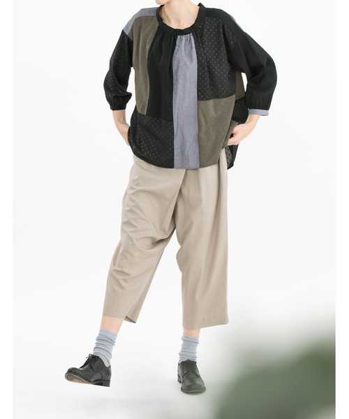nop de nod(ノップドゥノッド)の「Pomme Grin Fil ラップ風パンツ(その他パンツ・レディース・ブラック/ネイビー/グレー系その他・3)」の7枚目の写真