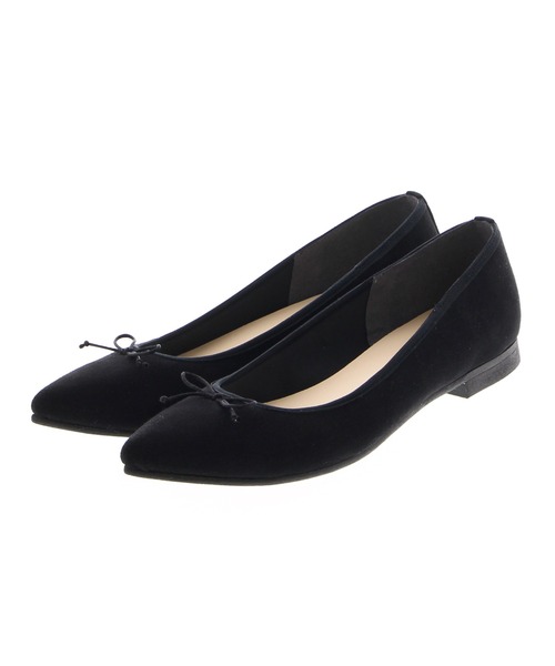JELLY BEANS(ジェリービーンズ)の「【サステナブル商品】ウォッシャブルバレエ(130-33601)JELLY BEANS(ジェリービーンズ)(バレエシューズ・レディース・ライトブルー/ベージュ/イエロー/ブラック/ネイビー・23/24.5/23.5/24/22.5)」の8枚目の写真