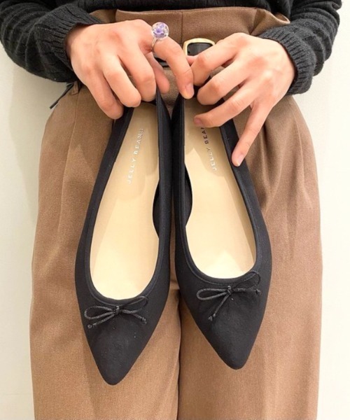 JELLY BEANS(ジェリービーンズ)の「【サステナブル商品】ウォッシャブルバレエ(130-33601)JELLY BEANS(ジェリービーンズ)(バレエシューズ・レディース・ライトブルー/ベージュ/イエロー/ブラック/ネイビー・23/24.5/23.5/24/22.5)」の13枚目の写真