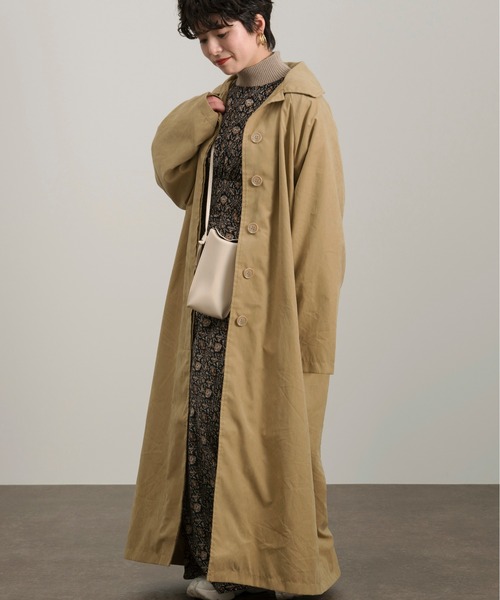 Ambre Neige（アンブルネージュ）の「ルーズステンカラーコート／【WEB/EC限定商品】（ステンカラーコート・レディース・チャコールグレー/ベージュ・FREE）」の10枚目の写真