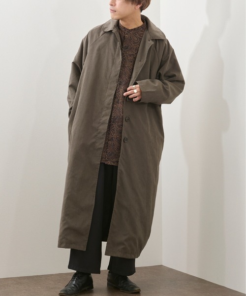 Ambre Neige（アンブルネージュ）の「ルーズステンカラーコート／【WEB/EC限定商品】（ステンカラーコート・レディース・チャコールグレー/ベージュ・FREE）」の12枚目の写真