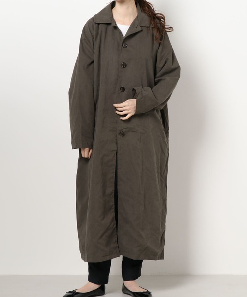 Ambre Neige（アンブルネージュ）の「ルーズステンカラーコート／【WEB/EC限定商品】（ステンカラーコート・レディース・チャコールグレー/ベージュ・FREE）」の14枚目の写真