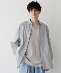 ルーズシルエットワイドブロード/チェックシャツ