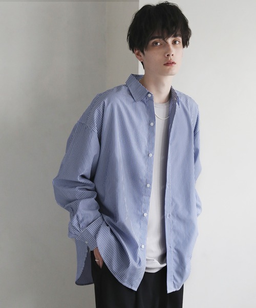 ASTRONOMY(アストロノミー)の「ルーズシルエットワイドブロード/チェックシャツ(シャツ/ブラウス・メンズ・ホワイト/グレー系その他/ブルー/チャコール/ブラック系その他/グリーン/パープル系その他/ブルー系その他/グレー系その他2/ホワイト×ブラック/ベージュ/ネイビー×ホワイト/パープル系1/グレー系1/ブルー系1/ベージュ系1/オレンジ系1/ブラック系1/ブラウン系1/カーキ/サックスブルー/ブルー系/ベージュ系/ブラウン系2/ストライプ・S/M/L)」の1枚目の写真