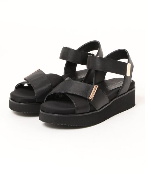 MACKINTOSH PHILOSOPHY（ﾏｯｷﾝﾄｯｼｭ ﾌｨﾛｿﾌｨｰ）の「ベルクロストラップフットベッドサンダル（サンダル・レディース・ブラック/ネイビー/サンドベージュ・24.0cm/22.0cm/23.5cm/24.5cm/23.0cm/22.5cm）」の2枚目の写真