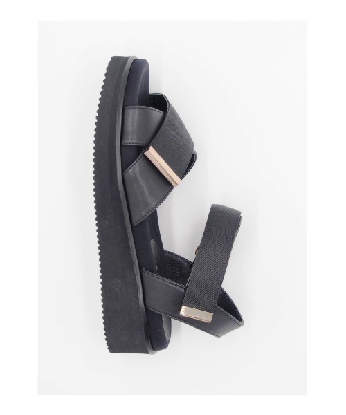 MACKINTOSH PHILOSOPHY（ﾏｯｷﾝﾄｯｼｭ ﾌｨﾛｿﾌｨｰ）の「ベルクロストラップフットベッドサンダル（サンダル・レディース・ブラック/ネイビー/サンドベージュ・24.0cm/22.0cm/23.5cm/24.5cm/23.0cm/22.5cm）」の7枚目の写真