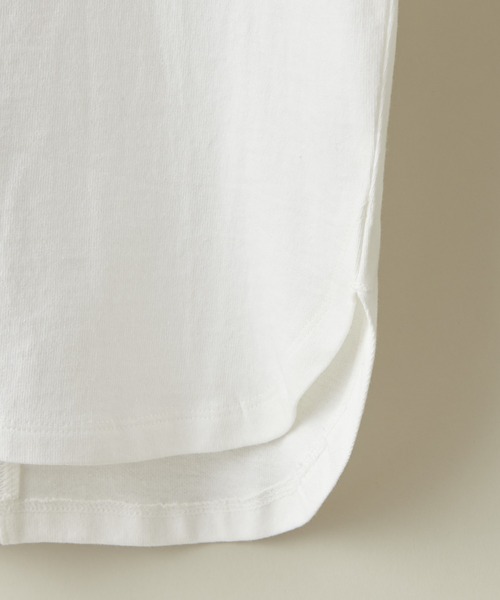 DISCOAT（ディスコート）の「【キッズ】オソロビッグロゴチュニック5分袖Tシャツ（Tシャツ/カットソー・キッズ・チャコールグレー/オフホワイト/ミント・120/130/140）」の6枚目の写真