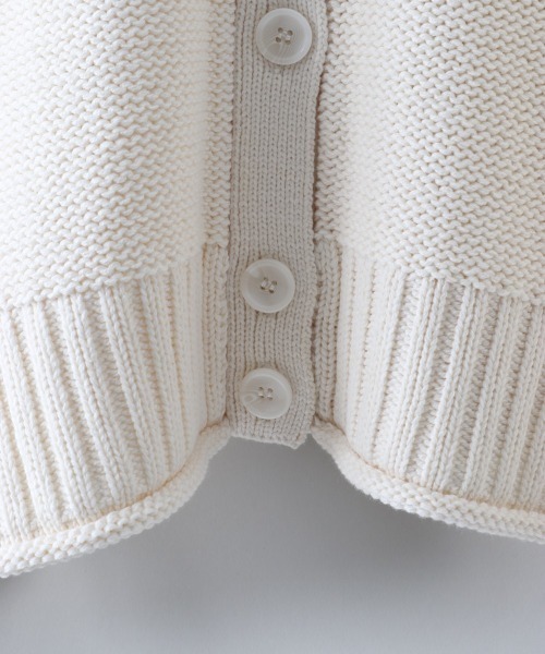cepo（セポ）の「アウトリンキングショートカーデ（カーディガン/ボレロ・レディース・グレー/オフホワイト/サックスブルー・M）」の13枚目の写真