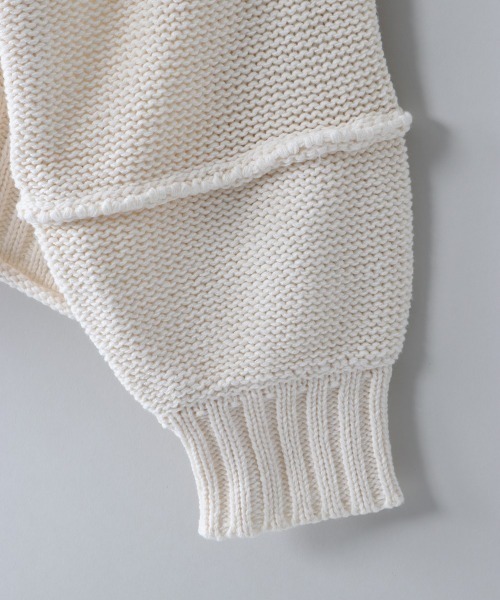 cepo（セポ）の「アウトリンキングショートカーデ（カーディガン/ボレロ・レディース・グレー/オフホワイト/サックスブルー・M）」の16枚目の写真