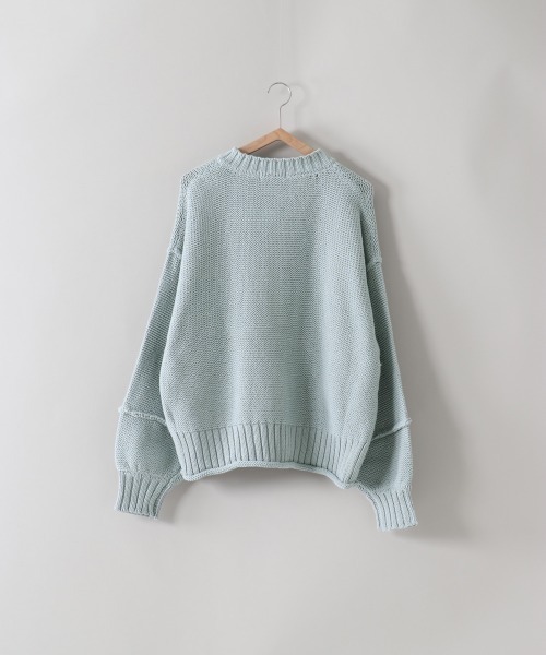 cepo（セポ）の「アウトリンキングショートカーデ（カーディガン/ボレロ・レディース・グレー/オフホワイト/サックスブルー・M）」の14枚目の写真