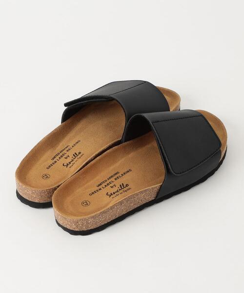 green label relaxing（グリーンレーベルリラクシング）の「別注 [ センシーロ ] SENCILLO × GLR 1 ストラップ サンダル（サンダル・メンズ・ベージュ/ブラック・41/42/43）」の3枚目の写真