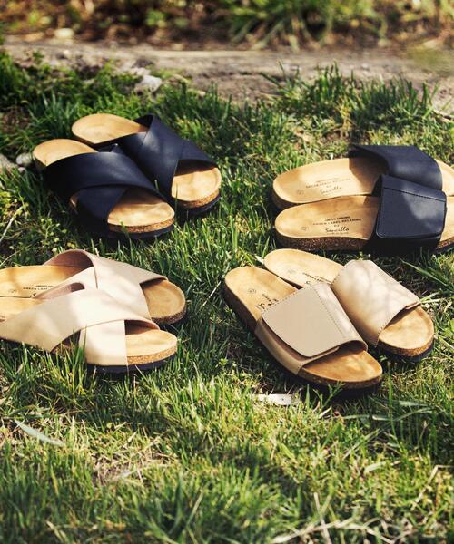 green label relaxing（グリーンレーベルリラクシング）の「別注 [ センシーロ ] SENCILLO × GLR 1 ストラップ サンダル（サンダル・メンズ・ベージュ/ブラック・41/42/43）」の10枚目の写真