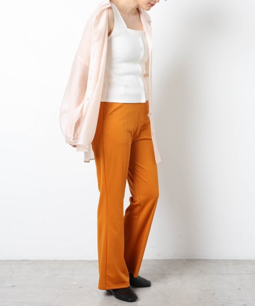 WEGO（ウィゴー）の「WEGO/ワッフルフロントボタンタンクトップ（タンクトップ・レディース・ブラック/アイボリー/グリーン系その他/ライム/オレンジ・FREE）」の12枚目の写真