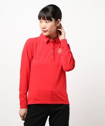 《ZOY》WOMENS WASHED 長袖ポロシャツ