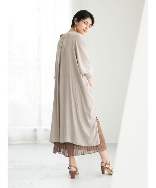 YECCA VECCA（イェッカヴェッカ）の「ドルマンスキッパーチュニック　＊（シャツ/ブラウス・レディース・ミント/ベージュ/ブラック・FREE）」の7枚目の写真