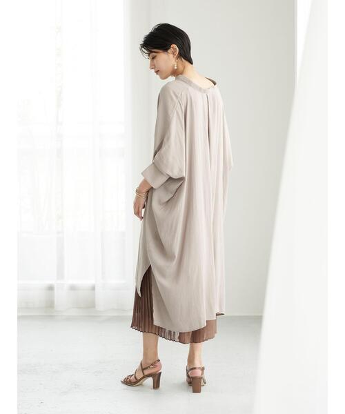 YECCA VECCA（イェッカヴェッカ）の「ドルマンスキッパーチュニック　＊（シャツ/ブラウス・レディース・ミント/ベージュ/ブラック・FREE）」の8枚目の写真