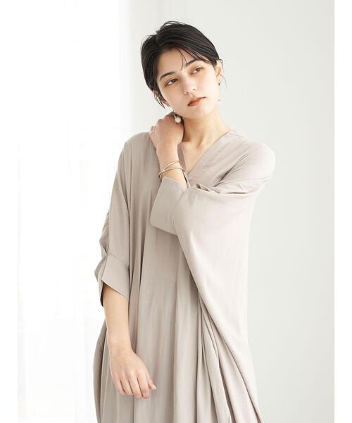 YECCA VECCA（イェッカヴェッカ）の「ドルマンスキッパーチュニック　＊（シャツ/ブラウス・レディース・ミント/ベージュ/ブラック・FREE）」の10枚目の写真