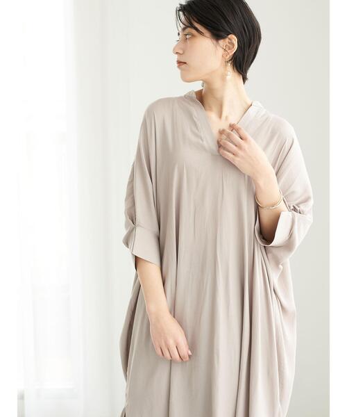 YECCA VECCA（イェッカヴェッカ）の「ドルマンスキッパーチュニック　＊（シャツ/ブラウス・レディース・ミント/ベージュ/ブラック・FREE）」の11枚目の写真