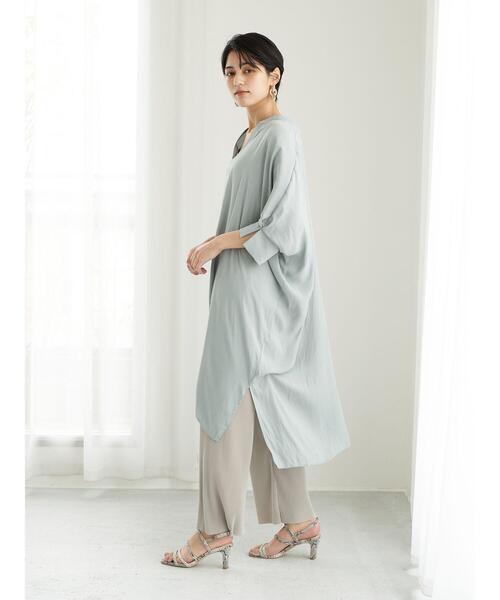 YECCA VECCA（イェッカヴェッカ）の「ドルマンスキッパーチュニック　＊（シャツ/ブラウス・レディース・ミント/ベージュ/ブラック・FREE）」の16枚目の写真