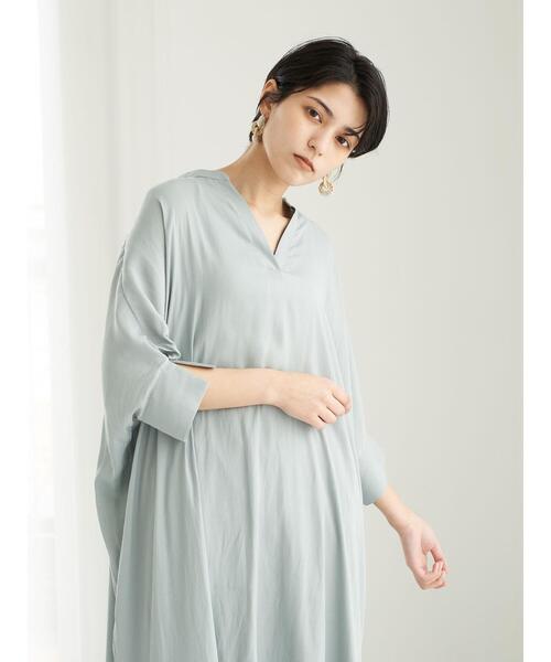 YECCA VECCA（イェッカヴェッカ）の「ドルマンスキッパーチュニック　＊（シャツ/ブラウス・レディース・ミント/ベージュ/ブラック・FREE）」の17枚目の写真