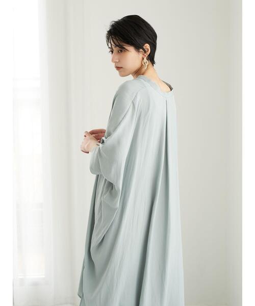 YECCA VECCA（イェッカヴェッカ）の「ドルマンスキッパーチュニック　＊（シャツ/ブラウス・レディース・ミント/ベージュ/ブラック・FREE）」の19枚目の写真