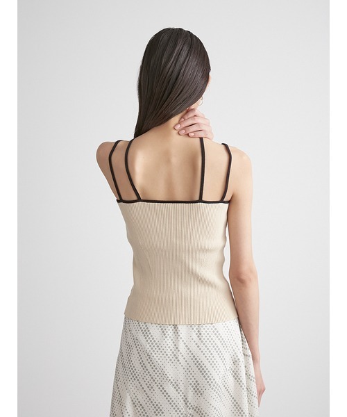 LILY BROWN（リリーブラウン）の「変形キャミトップス（ニット