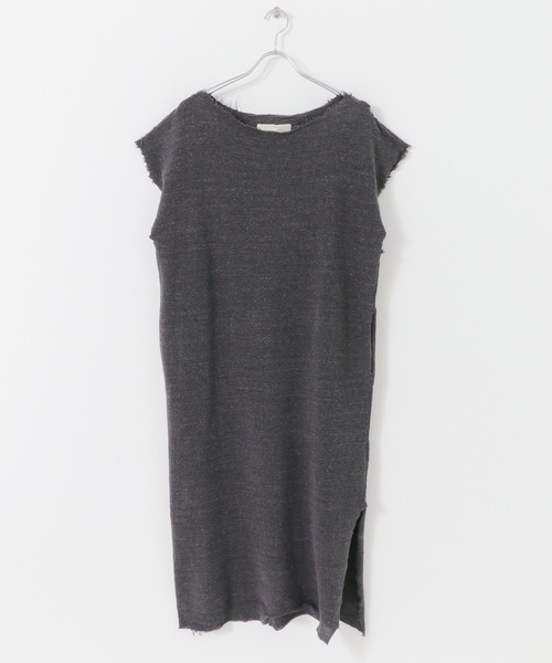 R JUBILEE（アールジュビリー）の「R JUBILEE　Slit Long Dress（ワンピース・レディース・ベージュ/チャコールグレー・FREE）」の14枚目の写真