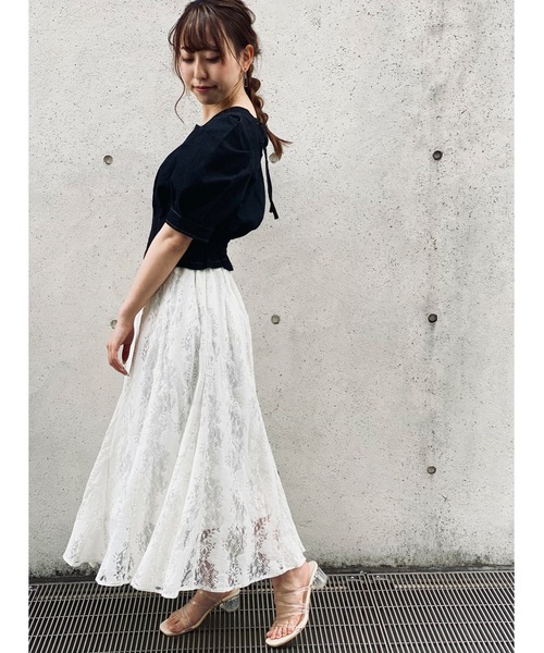 NOMAE（ノーマエ）の「【NOMAE】デニムショートブラウス（シャツ/ブラウス・レディース・ブラック系その他/ブルー系その他/ホワイト系その他・FREE）」の8枚目の写真