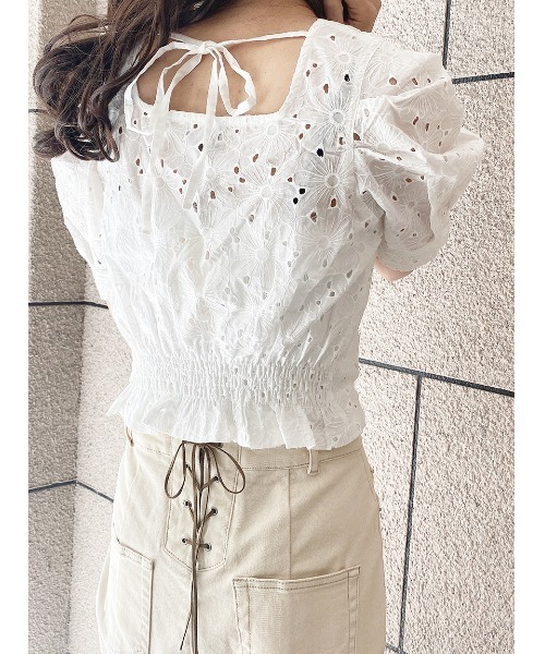 NOMAE（ノーマエ）の「【NOMAE】デニムショートブラウス（シャツ/ブラウス・レディース・ブラック系その他/ブルー系その他/ホワイト系その他・FREE）」の11枚目の写真