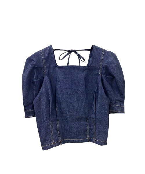NOMAE（ノーマエ）の「【NOMAE】デニムショートブラウス（シャツ/ブラウス・レディース・ブラック系その他/ブルー系その他/ホワイト系その他・FREE）」の10枚目の写真