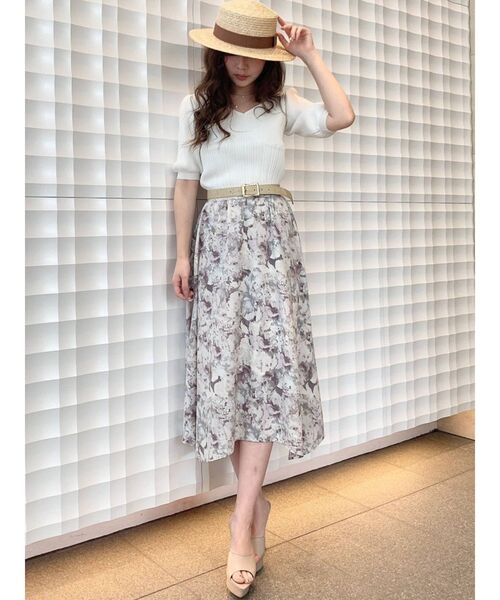 RESEXXY（リゼクシー）の「フレアミディスカート（スカート・レディース・ホワイト/ピンク/オレンジ・FREE）」の9枚目の写真