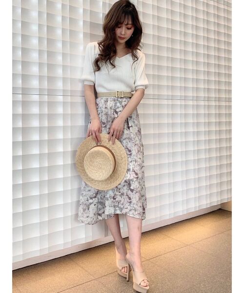 RESEXXY（リゼクシー）の「フレアミディスカート（スカート・レディース・ホワイト/ピンク/オレンジ・FREE）」の15枚目の写真