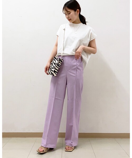 THE SHOP TK （ザ ショップ ティーケー ）の「◆【VERY6月号掲載】【洗濯100回試験クリア】ラウンドヘムモックネックカットソー（Tシャツ/カットソー・レディース・チャコールグレー/ベージュ/オフホワイト/オレンジ・12/14/13/11）」の21枚目の写真