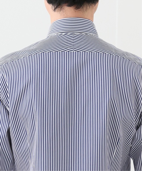 EDIFICE（エディフィス）の「セミワイド ドビーストライプ シャツ（ビジネスシャツ・メンズ・ダークブルー・40/38/39/41/37）」の7枚目の写真
