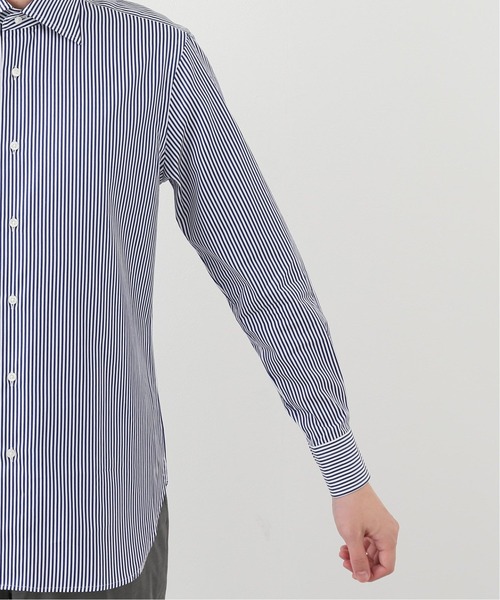 EDIFICE（エディフィス）の「セミワイド ドビーストライプ シャツ（ビジネスシャツ・メンズ・ダークブルー・40/38/39/41/37）」の8枚目の写真