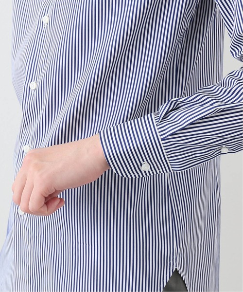 EDIFICE（エディフィス）の「セミワイド ドビーストライプ シャツ（ビジネスシャツ・メンズ・ダークブルー・40/38/39/41/37）」の9枚目の写真