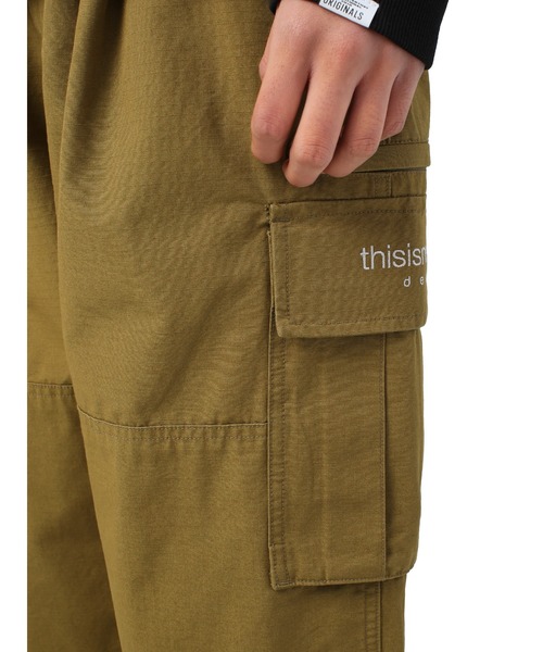 thisisneverthat（ディスイズネバーザット）の「21SSM L-LOGO CARGO PANT（カーゴパンツ・メンズ・ブラック/ライトグリーン/ブラウン系その他・S/M/L）」の15枚目の写真