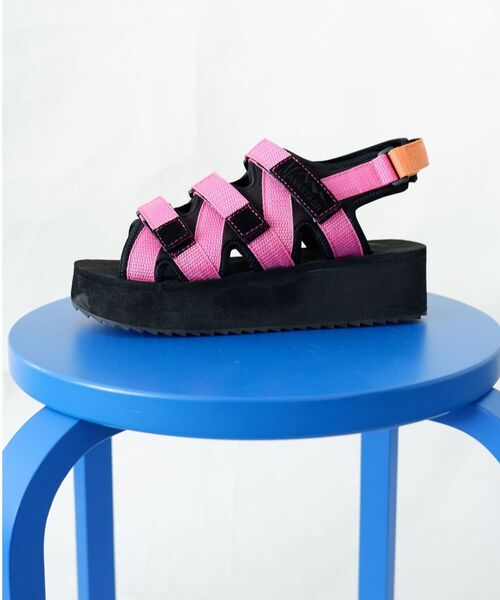 MANASTASH(マナスタッシュ)の「MANASTASH/マナスタッシュ WS CLIFTY PLATFORM SANDAL プラットフォームサンダル(サンダル・レディース・ブラック/ベージュ/マルチ・38/36/37)」の7枚目の写真