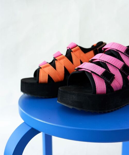 MANASTASH(マナスタッシュ)の「MANASTASH/マナスタッシュ WS CLIFTY PLATFORM SANDAL プラットフォームサンダル(サンダル・レディース・ブラック/ベージュ/マルチ・38/36/37)」の8枚目の写真