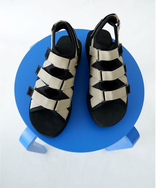 MANASTASH(マナスタッシュ)の「MANASTASH/マナスタッシュ WS CLIFTY PLATFORM SANDAL プラットフォームサンダル(サンダル・レディース・ブラック/ベージュ/マルチ・38/36/37)」の9枚目の写真